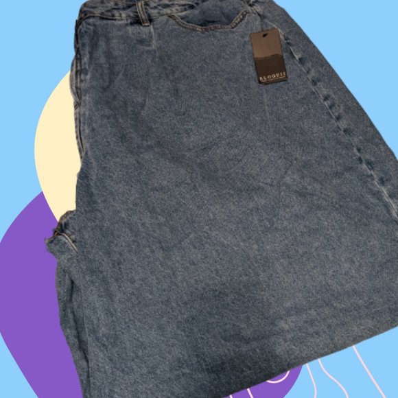 Plus Extra-Wide Leg Eloquii Jeans - Picture 2 of 2